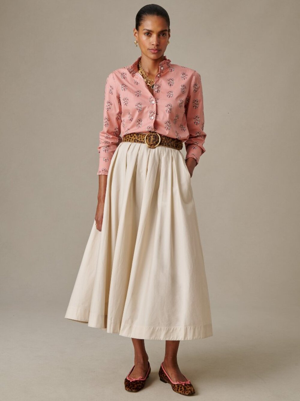 J McLaughlin Arabella Skirt - Stone NEW